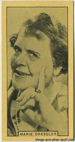 Marie Dressler circa 1932 BAT Cinema Artistes Tobacco Card