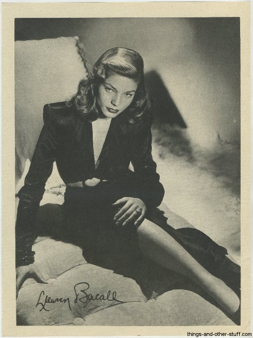 Lauren Bacall 1946 Motion Picture Premium
