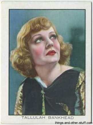 Tallulah Bankhead 1933 Tobacco Card