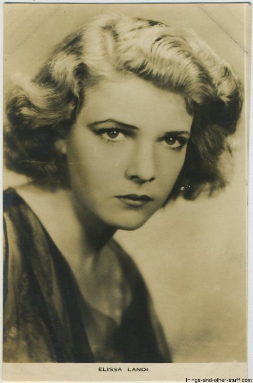 Elissa Landi 1930s Film Weekly Postcard