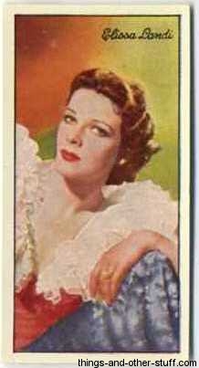 Elissa Landi 1935 Carreras Film Stars Tobacco Card