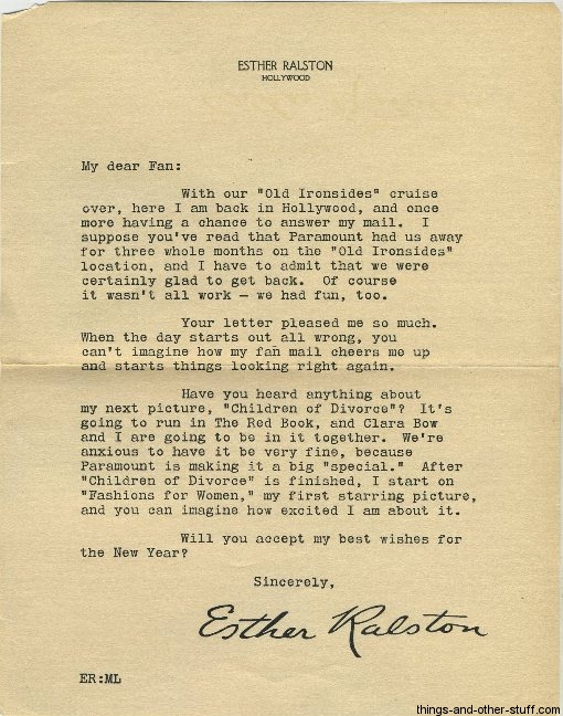 esther-ralston-letter