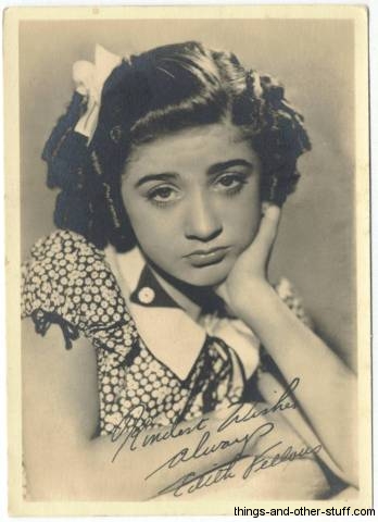 Edith Fellows 1930s 5x7 Fan Photo