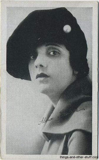 Alma Rubens 1917 Trading Card