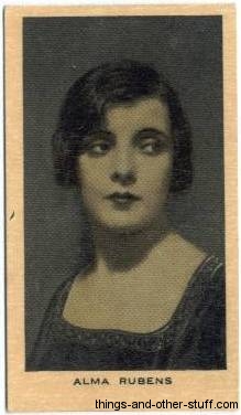 Alma Rubens 1928 Wills tobacco card