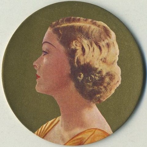 Myrna Loy 1939 Rothmans Beauties tobacco card