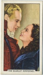 Leslie Howard and Merle Oberon The Scarlet Pimpernel Tobacco Card