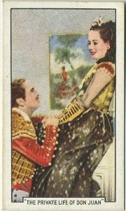 Douglas Fairbanks and Merle Oberon The Private Life of Don Juan Tobacco Card