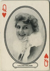 Lillian Walker circa 1916 MJ Moriarty Playing Card
