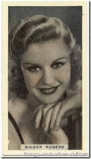 Ginger Rogers 1934 Godfrey Phillips Tobacco Card