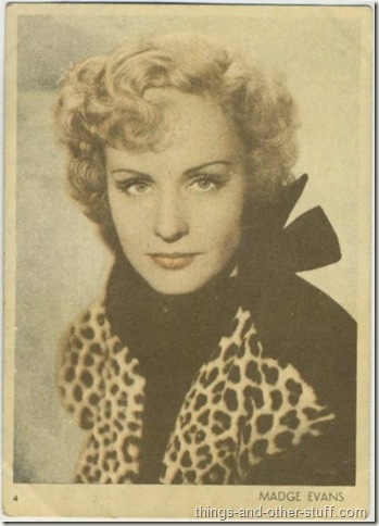 Madge Evans 1930's tobacco premium from Uruguay