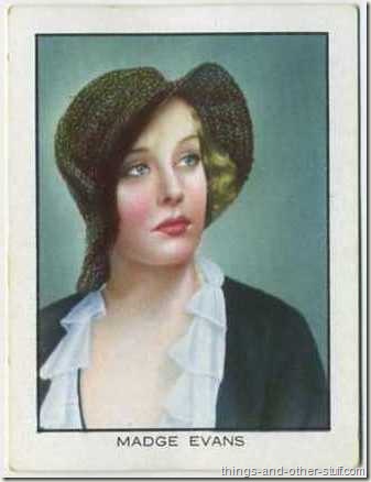 Madge Evans 1933 BAT World Famous Cinema Artistes tobacco card
