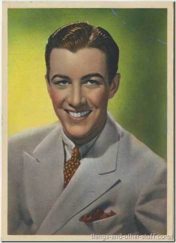 1936 Nestles Large Color Card of Robert Taylor