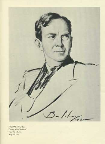 Portrait of Actor Thomas Mitchell Original News Service Photo