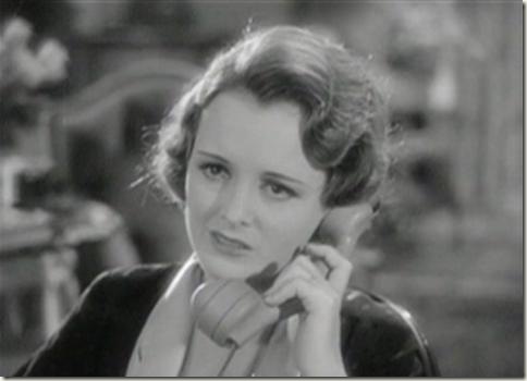 Mary Astor at the end of the phone call