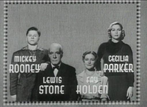 Mickey Rooney Lewis Stone Fay Holden Cecilia Parker
