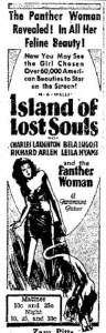 Island of Lost Souls advertisement