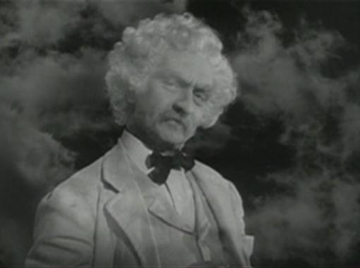 Fredric March as Mark Twain