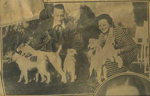Mr & Mrs Warren William and Wirehair Terriers