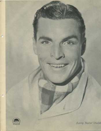 Buster Crabbe featured on a 1934 Dixie Premium Photo