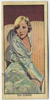 Ida Lupino is featured here on a 1939 Mars Confections Trading Card