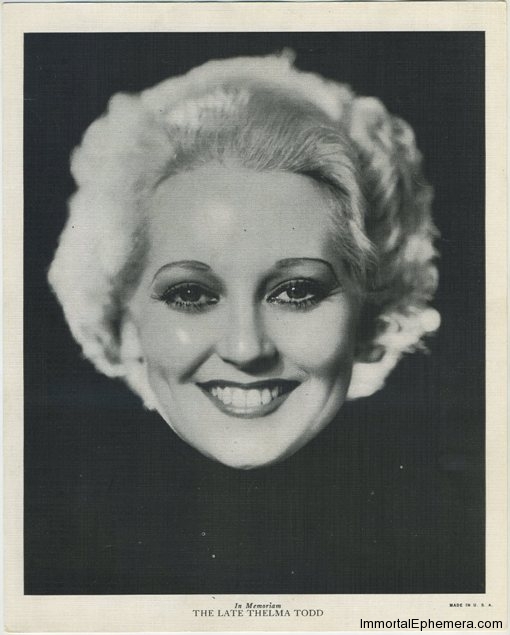 Thelma Todd circa 1936 R95 8x10 Linen Textured Premium Photo