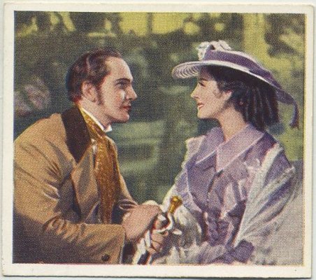 MOVIE CARD NELSON EDDY & JEANETTE MacDONALD GODFREY FAMOUS LOVE SCENE 1939