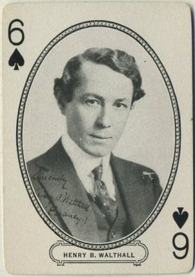 Henry B Walthall 1916 MJ Moriarty Playing Card