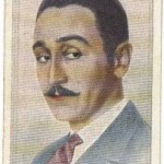 Adolphe Menjou 1930s Manoli tobacco card