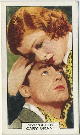 Cary Grant and Myrna Loy 1935 Gallaher Tobacco Card