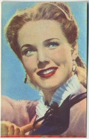 Barbara Britton 1951 Artisti del Cinema Trading Card