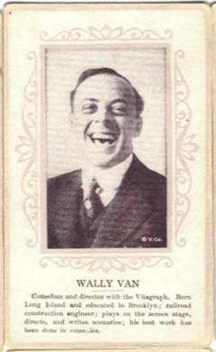 Wally Van on a circa 1915 trading card of anonymous issue