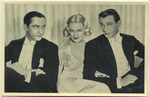 Fredric March, Miriam Hopkins, Gary Cooper 1940 Tobacco Card