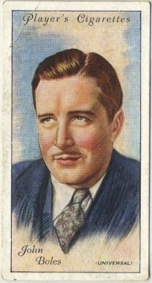 John Boles 1934 Player Film Stars Tobacco Card