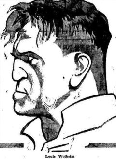 Louis Wolheim 1925 Newspaper Cartoon