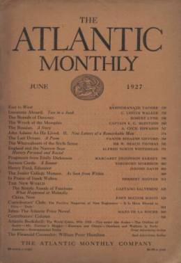 Atlantic Monthly June 1927