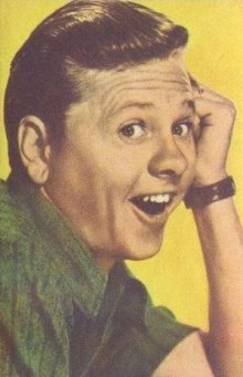 Mickey Rooney 1951 Artisti del Cinema Trading Card