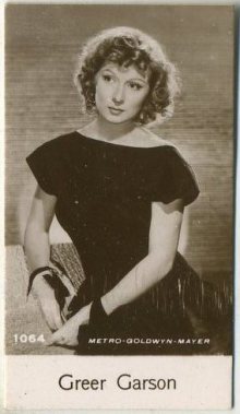 Greer Garson 1940 De Beaukelaer Trading Card