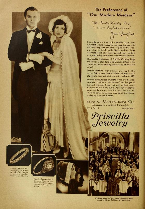 Douglas Fairbanks Jr and Joan Crawford Jewelry Ad
