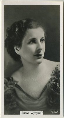 Diana Wynyard 1934 John Sinclair Film Stars Tobacco Card