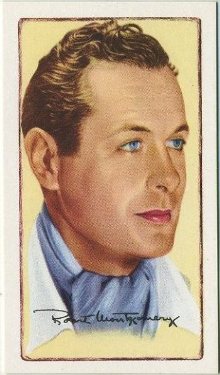 Robert Montgomery 1935 Gallaher Signed Portraits of Famous Stars Tobacco Card