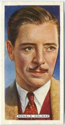 Ronald Colman 1935 Ardath Film Stage and Radio Stars Tobacco Card