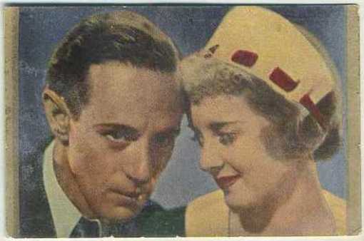 Leslie Howard and Bette Davis 1930s Danmarks trading card
