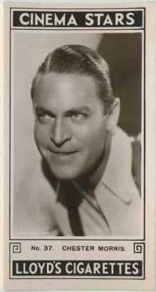 Chester Morris 1935 Lloyds Cinema Stars Tobacco Card