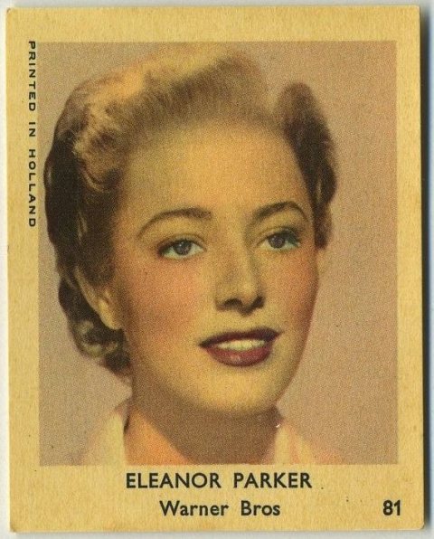 Eleanor Parker 1954 Dutch Trading Card