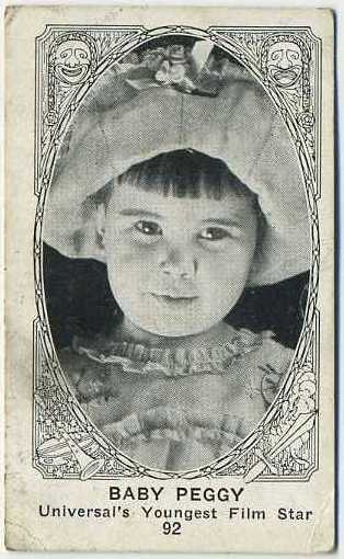 Baby Peggy 1920s American Caramel Trading Card