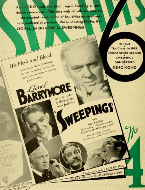 Sweepings 1933 trade ad