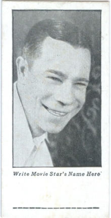 Joe E Brown 1934 Cracker Jack Mystery Club Trading Card