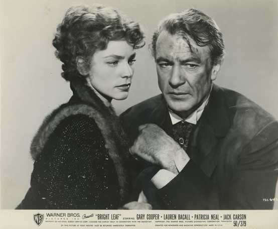 Lauren Bacall and Gary Cooper in Bright Leaf still photo