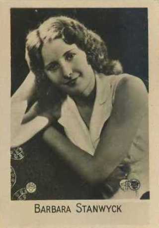 Barbara Stanwyck 1931 Orami C Tobacco Card from Germany